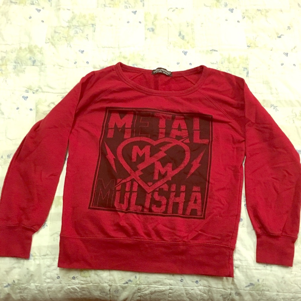 Metal Mulisha sweatshirt red and black